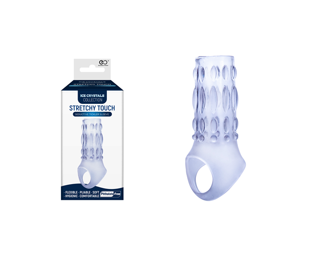 Ice Crystals - Stretchy Touch Seductive Tickler Sleeve