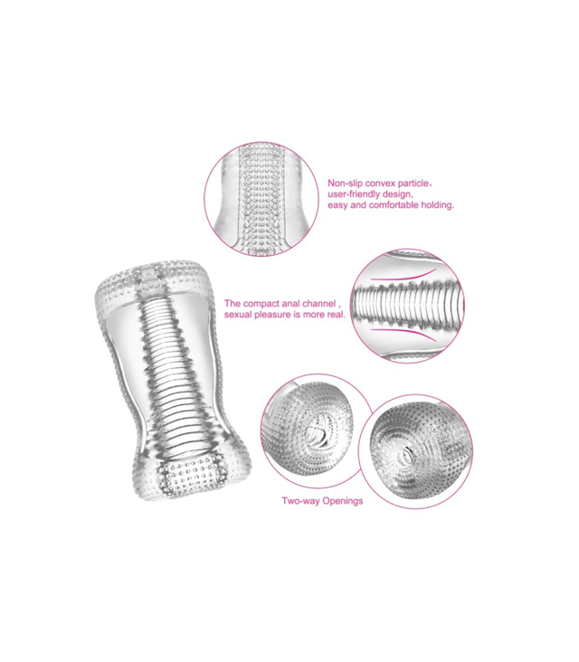 Ice Girl Clear Striated Masturbator