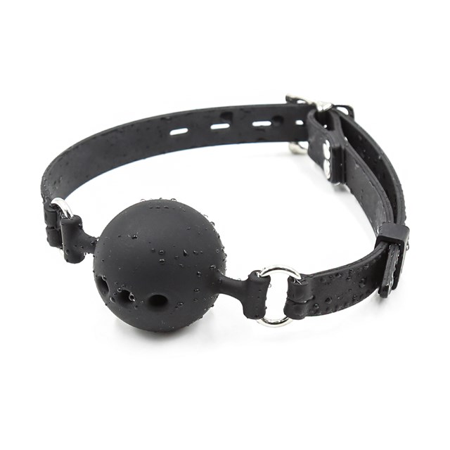 VUXEN GAG BALL SET SILIKON 3 ST - SVART