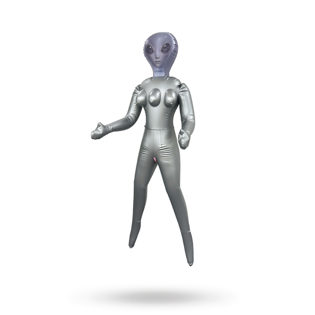 Inflatable 3 breasted Alien Love Doll Grey