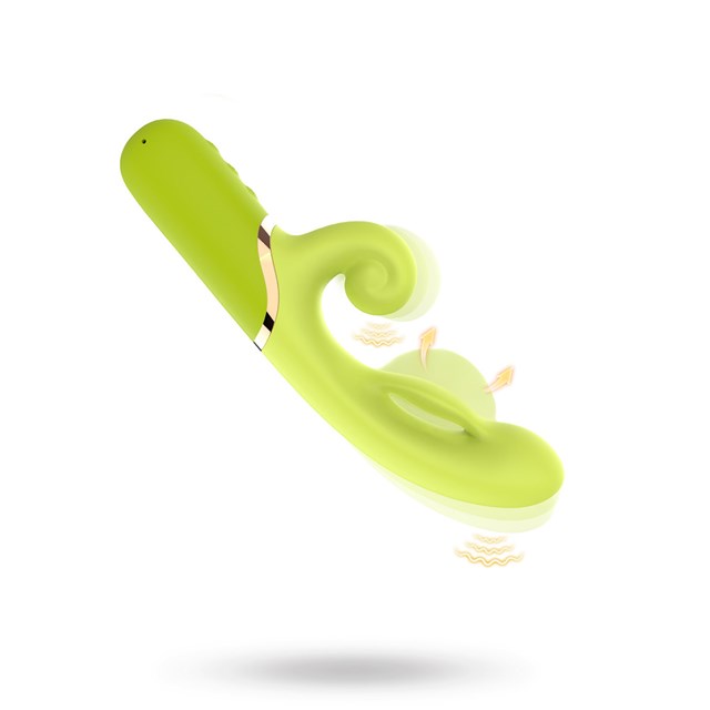 Inflatable G-Spot Rabbit Green