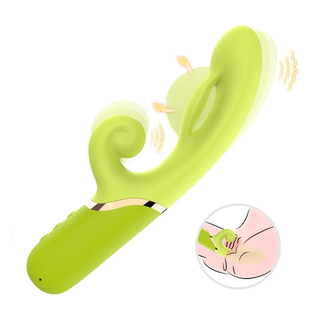 Inflatable G-Spot Rabbit Green