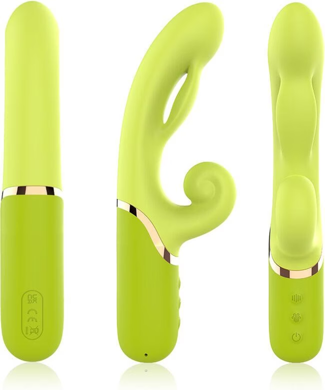 Inflatable G-Spot Rabbit Green