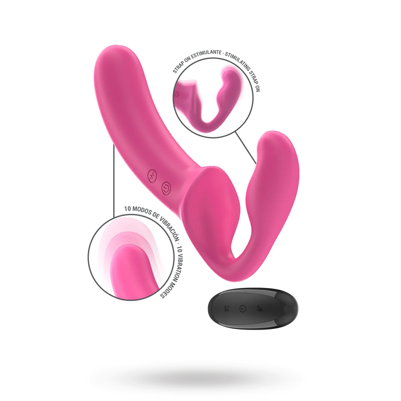 Amy Double Vibrator 20 cm | SEXLEKSAKER - MEST FÖR PARLEKAR - Strap-ons | Intimast