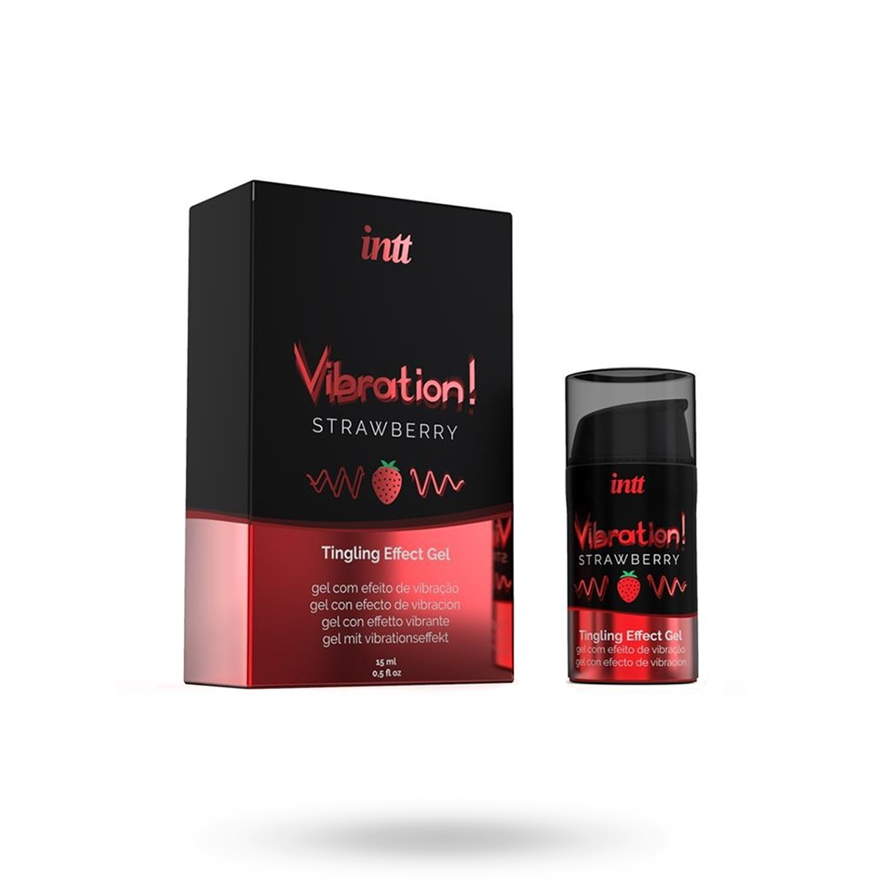 Intt Vibration! Strawberry Liquid Vibrator 15 ml