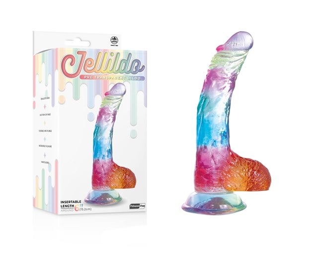 Jellildo Dildo With Balls Multi