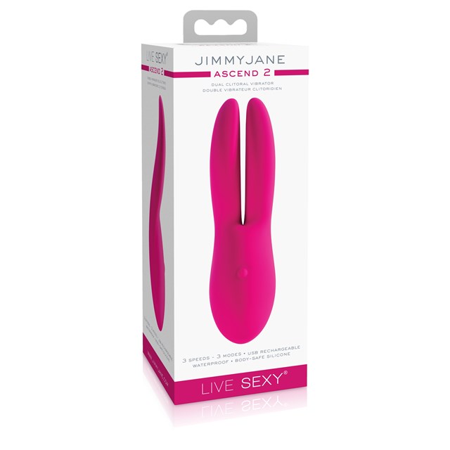 Ascend 2 Dual Clitoral Vibrator - Pink