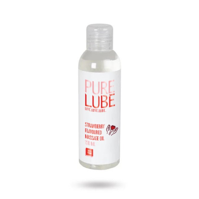 PURE LUBE MASSAGEOLJA JORDGUBB 150 ml