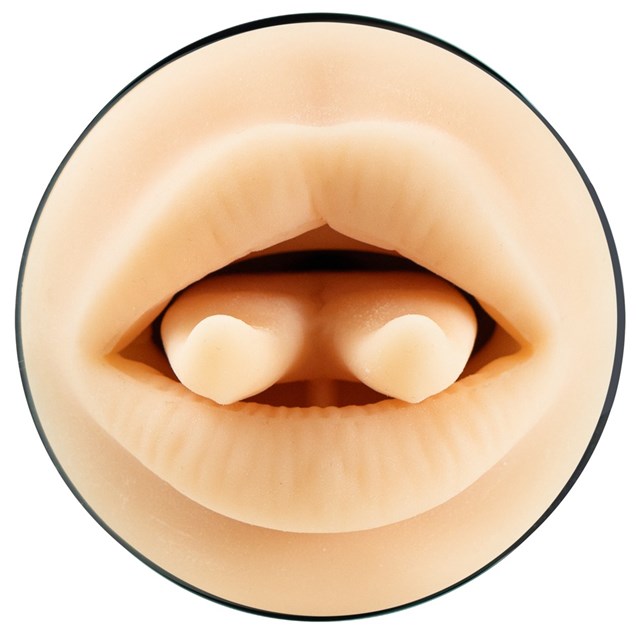 Kiiroo Feel Stroker - Leigh Raven Mouth