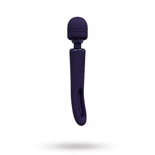 Kiku - Rechargeable Double Ended Wand With Innovative G-spot Flapping Stimulator - Lila