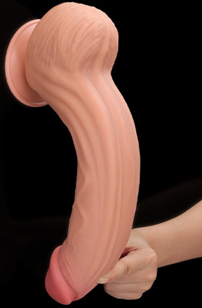 King Sized Sliding Skin Dual Layer Dildo 31 cm