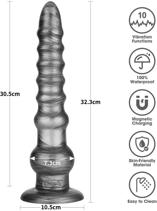 King Sized Vibrating Vibrax Slider 32,3 cm
