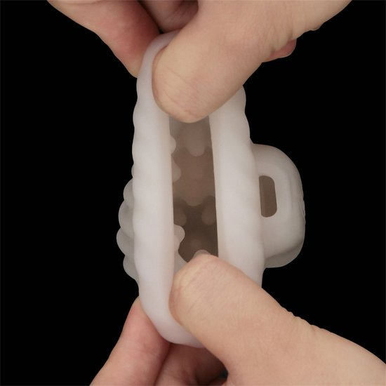 Knights Ring Vibrating Dual Purpose Sleeve - Spiral