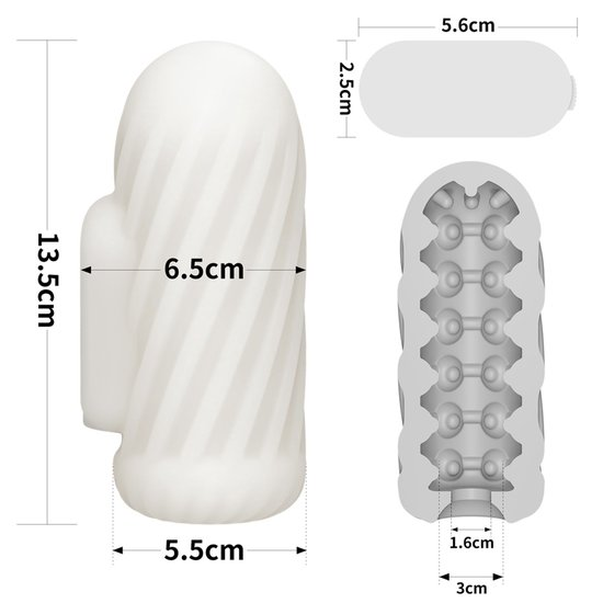 Knights Ring Vibrating Dual Purpose Sleeve - Spiral