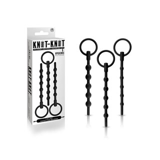 Knot-knot Urethral Plug Set Black