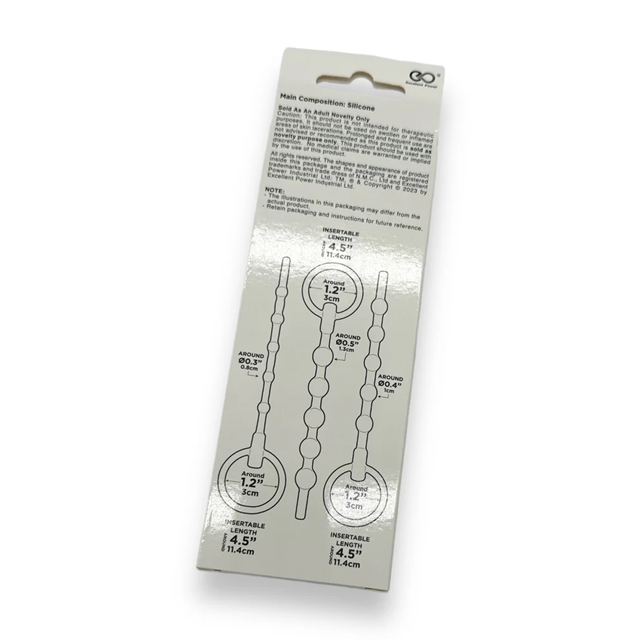 KNOT-KNOT URETHRAL PLUG SET BLACK