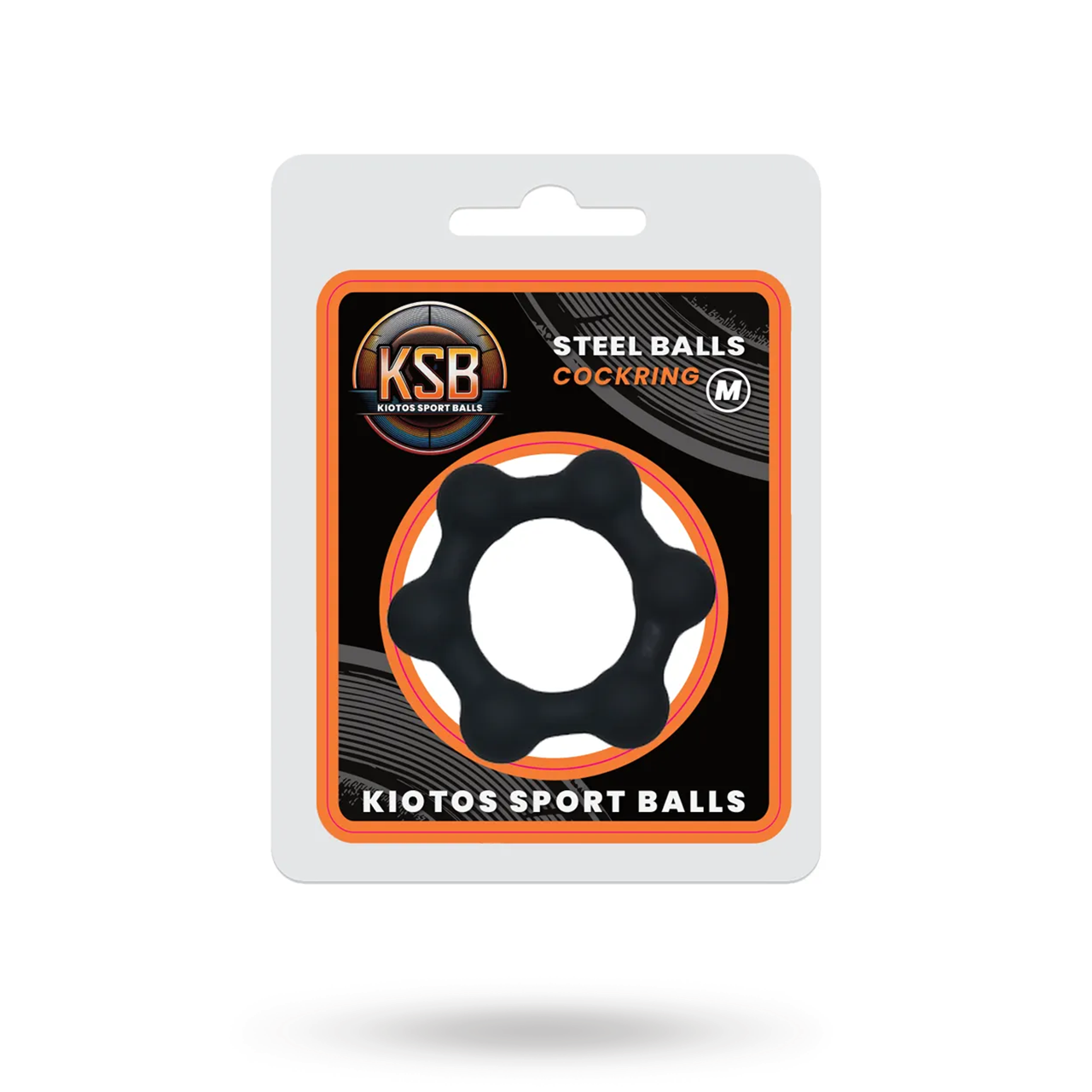 KSB Silicone Cockring With 6 Steel Balls Medium | SEXLEKSAKER - MEST FÖR HONOM - Penisringar | Intimast