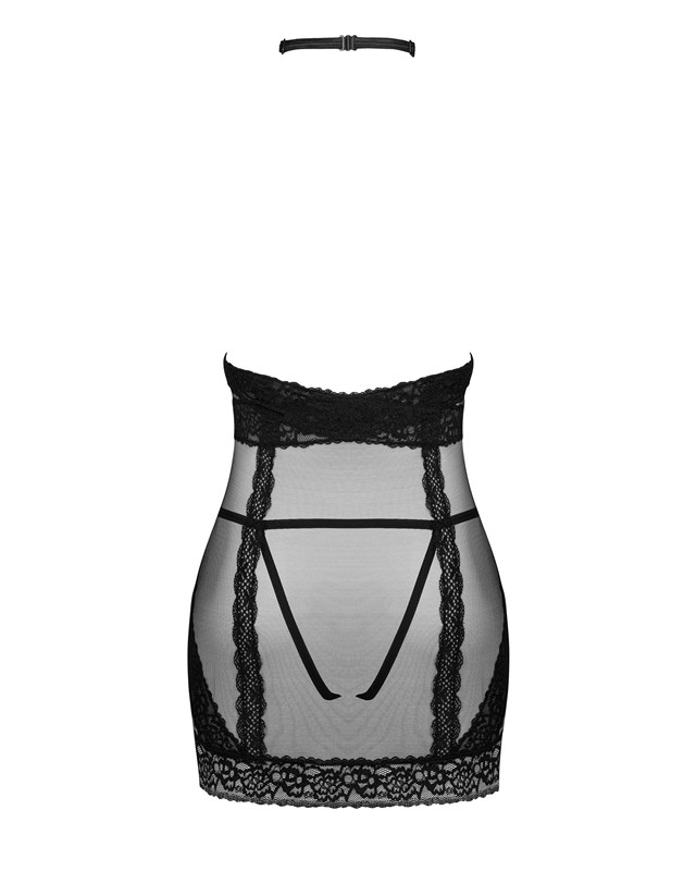 Lacrisia Chemise med choker - Svart