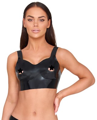 Latex Nipple-free Bra Top