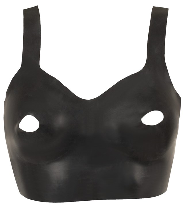 Latex Nipple-free Bra Top