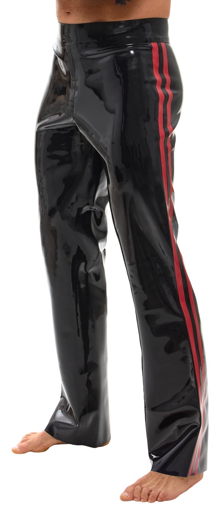 Latex Trousers Black/Red