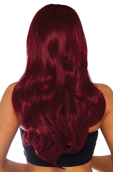 Long Wavy Wig Red