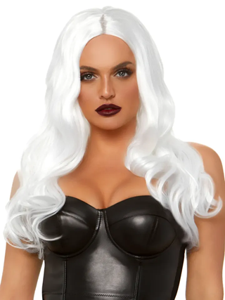 Long Wavy Wig White