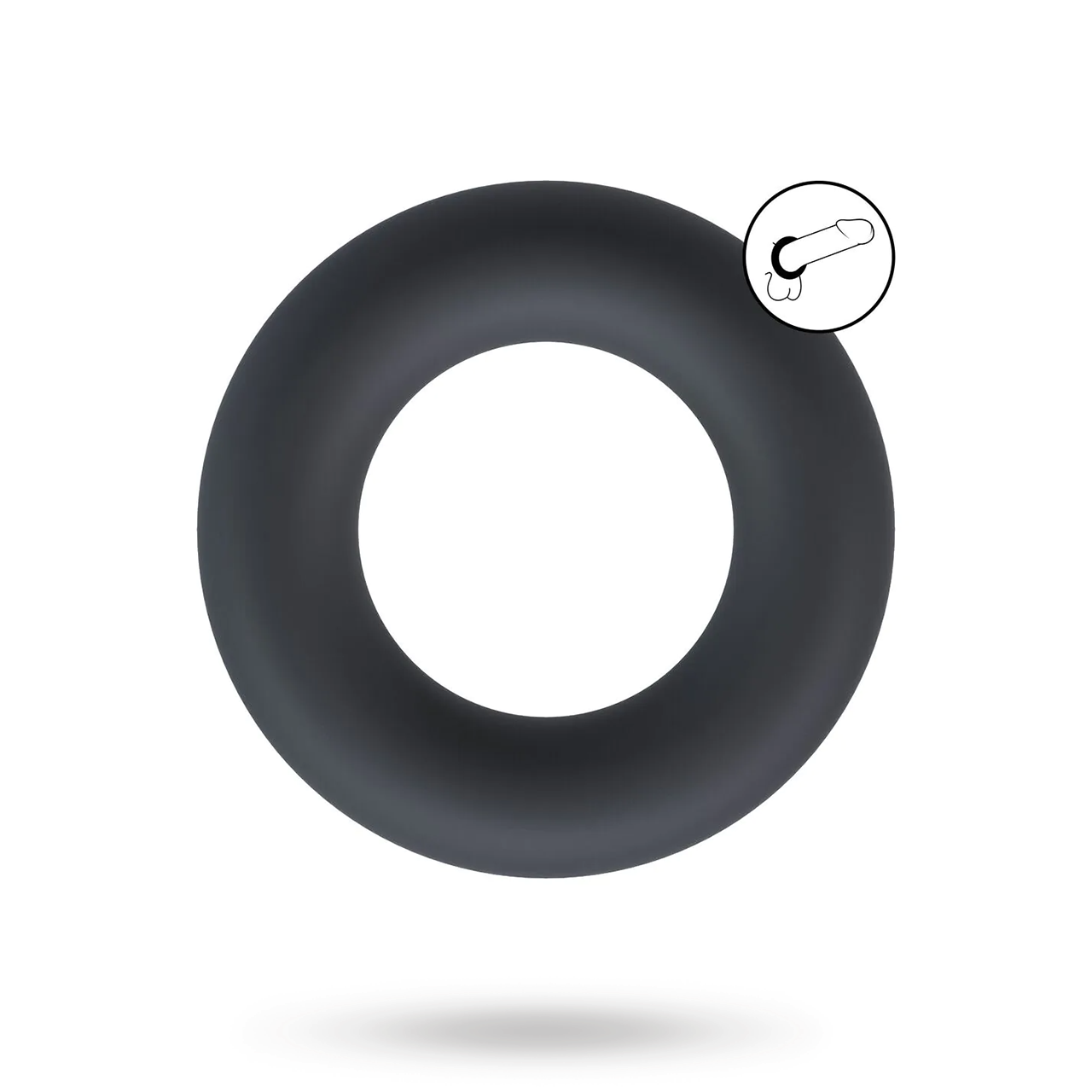 Liquid Silicone Cockring - L - Black | SEXLEKSAKER - MEST FÖR HONOM - Penisringar | Intimast