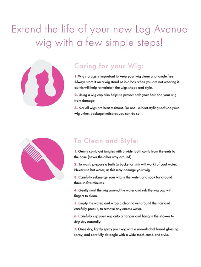 Long Straight Center Part Wig Black