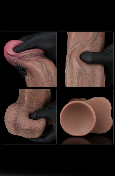 Dual Layered Silicone Cock XXL 33 cm