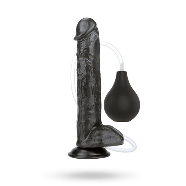 Squirt Extreme Dildo Black 28cm