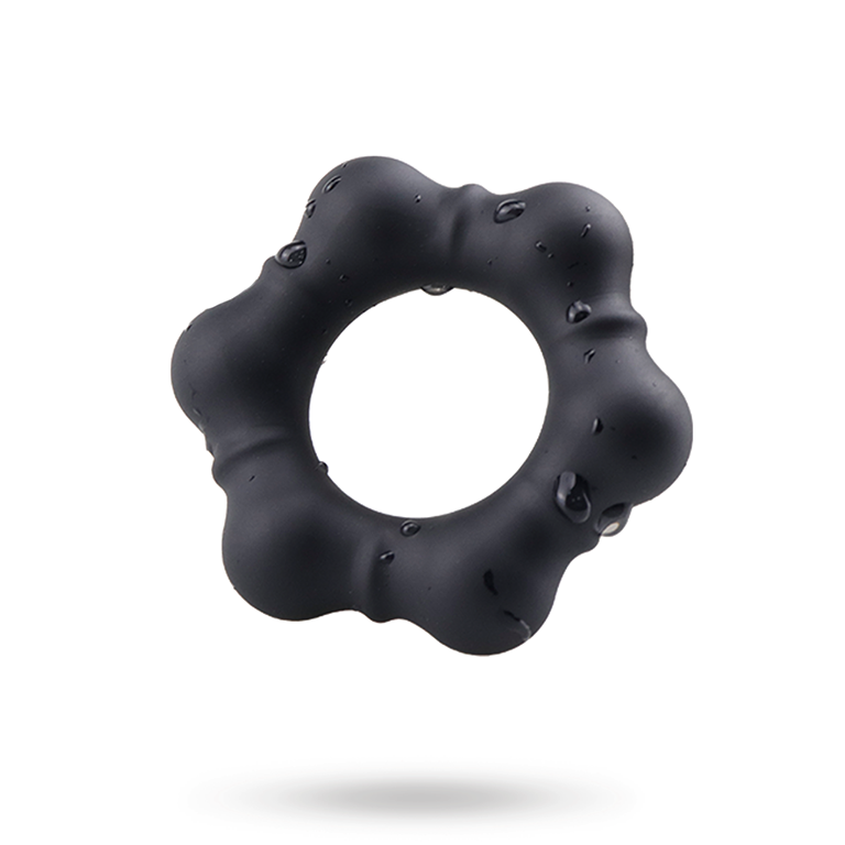 Luminous Silicone Cock Ring Black