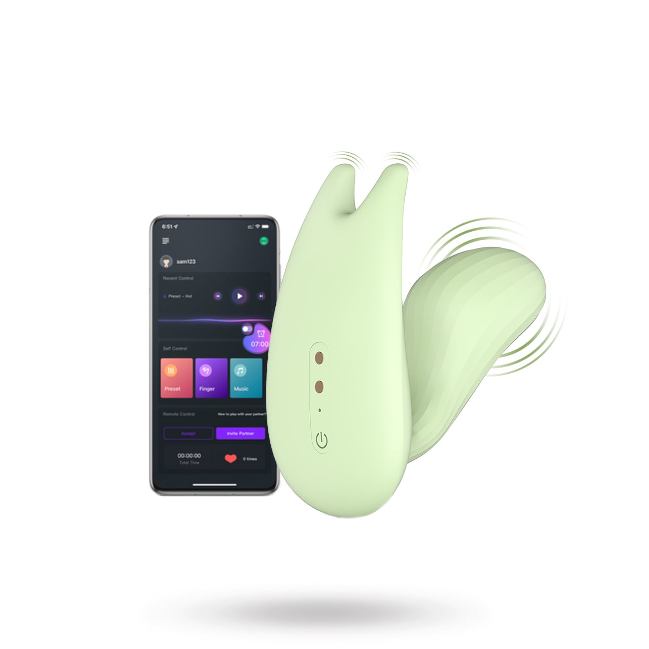 MAGIC MOTION - UMI APPSTYRD BÄRBAR VIBRATOR - GRÖN