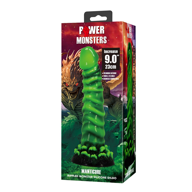 Manticore Rippled Monster Silicone Dildo 23 cm