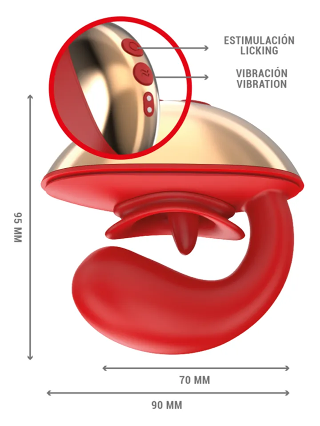 Mariah 10 Vibrations & Stimulator In U Shape