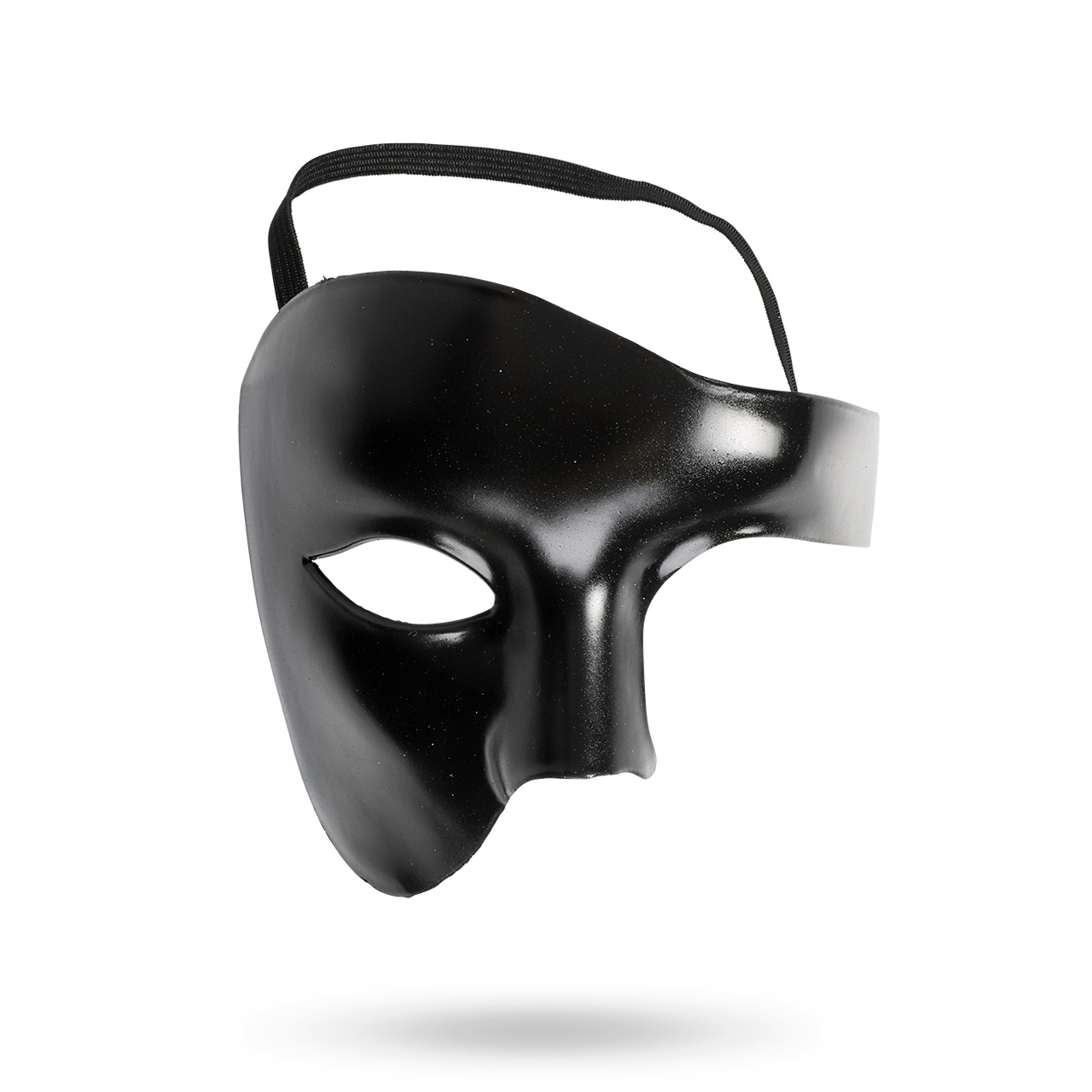 MASK PHANTOM HALF FACE BLACK | SEXIGA KLÄDER - ACCESSOARER - Masker | Intimast