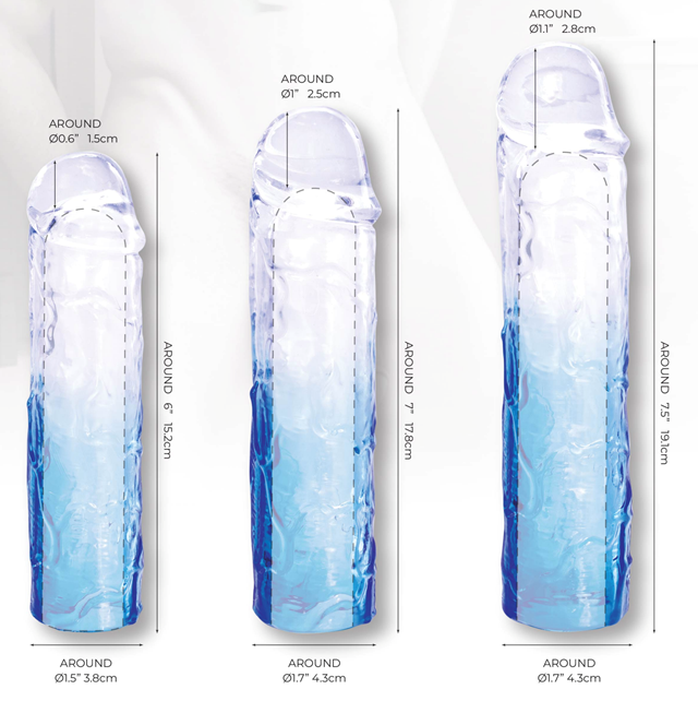 Massive 3-In-1 Extension Sleeve Pack Blue/Clear