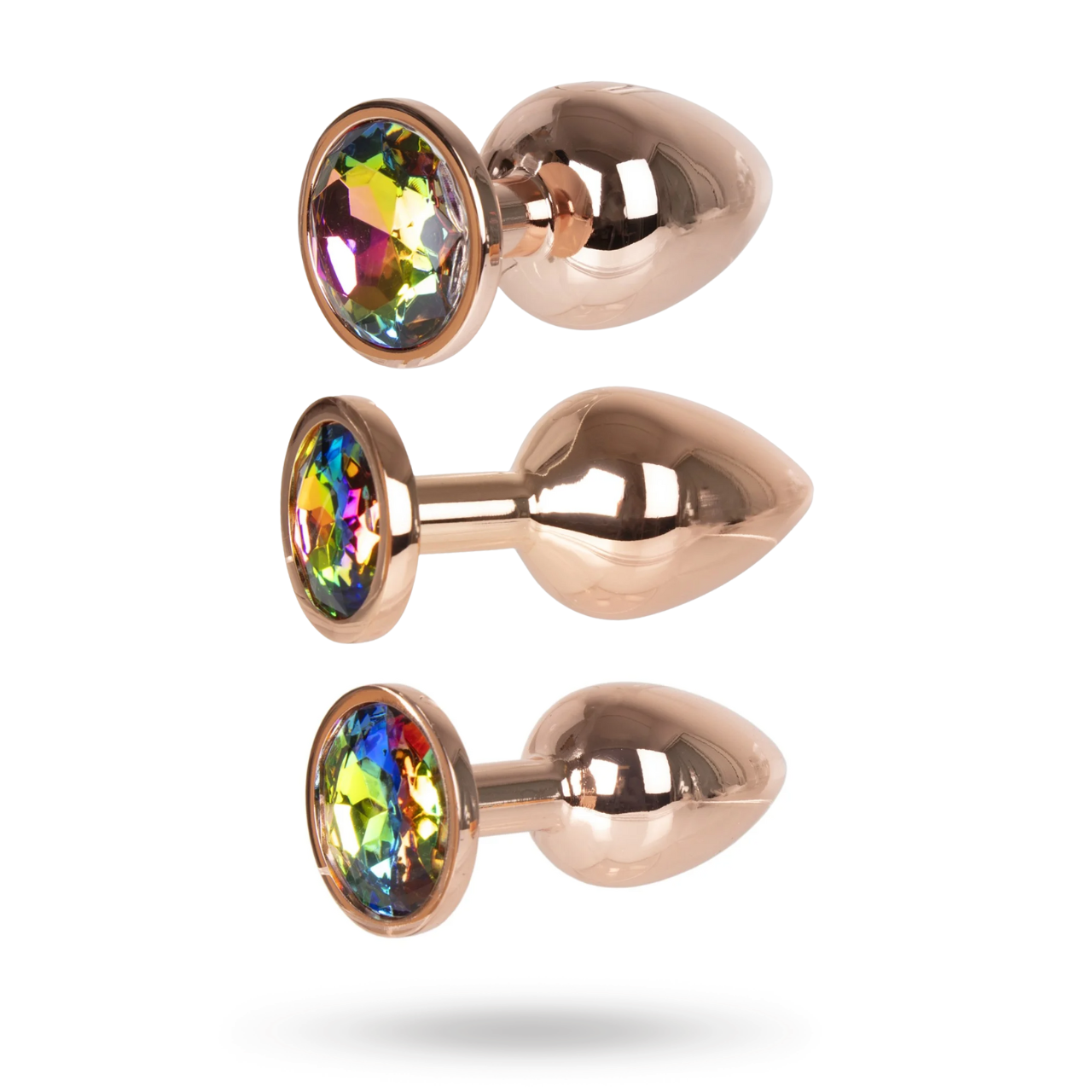 Sustainable Pleasure Metal Plug Rose Gold Kit