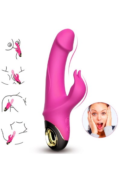 Meteror Vibrator Rabbit Rotator Dildo 22,5 cm