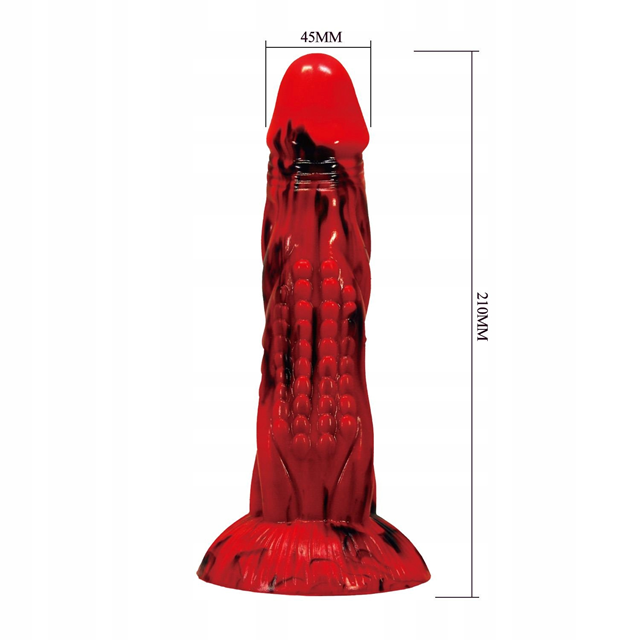Minotaur Rippled Monster Silicone Dildo 21 cm