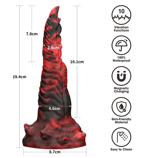 Monster Savage Double Claw Vibrating Dildo