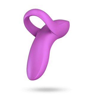 Satisfyer Bold Lover Finger Vibrator - Mörkrosa