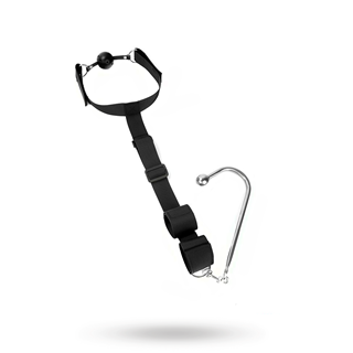 Mouth Gag With Cuffs & Anal Hook
