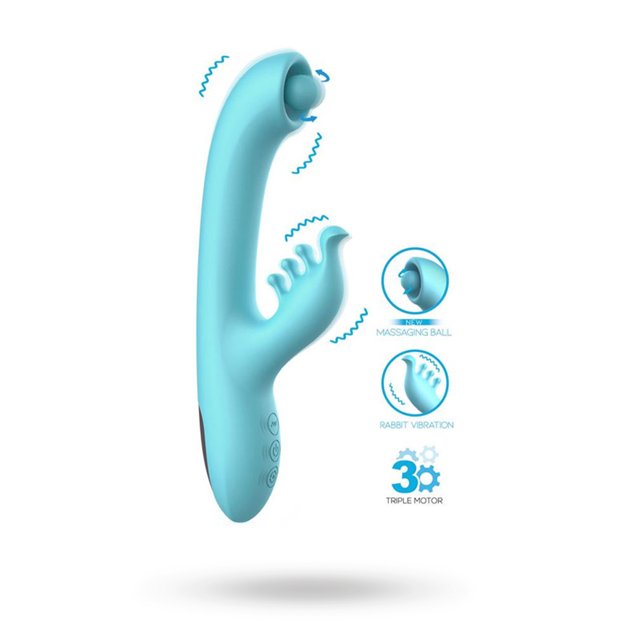 Murly Soft Massaging Ball With Doble Vibration | SEXLEKSAKER - MEST FÖR HENNE - Vibratorer - G-punktsvibratorer | Intimast