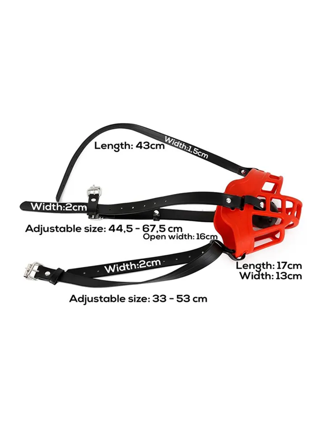 Muzzle With Breathable Gag Ball