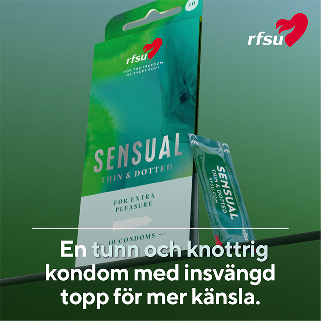 Sensual (Näkken) - Knottrigt Tunn Kondom - 10 pack