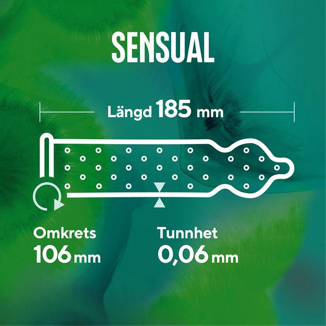 Sensual (Näkken) - Knottrigt Tunn Kondom - 30 pack
