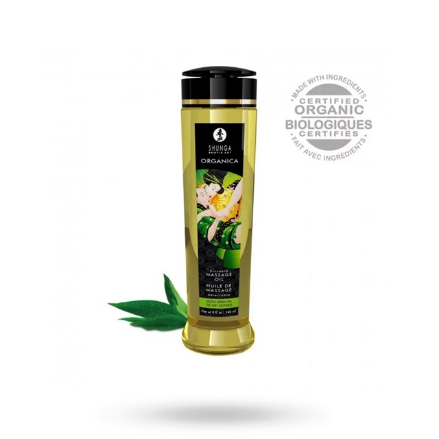 ORGANISK MASSAGEOLJA - ORGANICA EXOTIC GREEN TEA 240ML