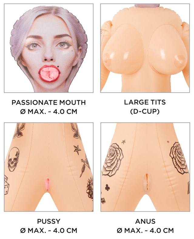 Naughty Dollz Tattooed Sex Doll