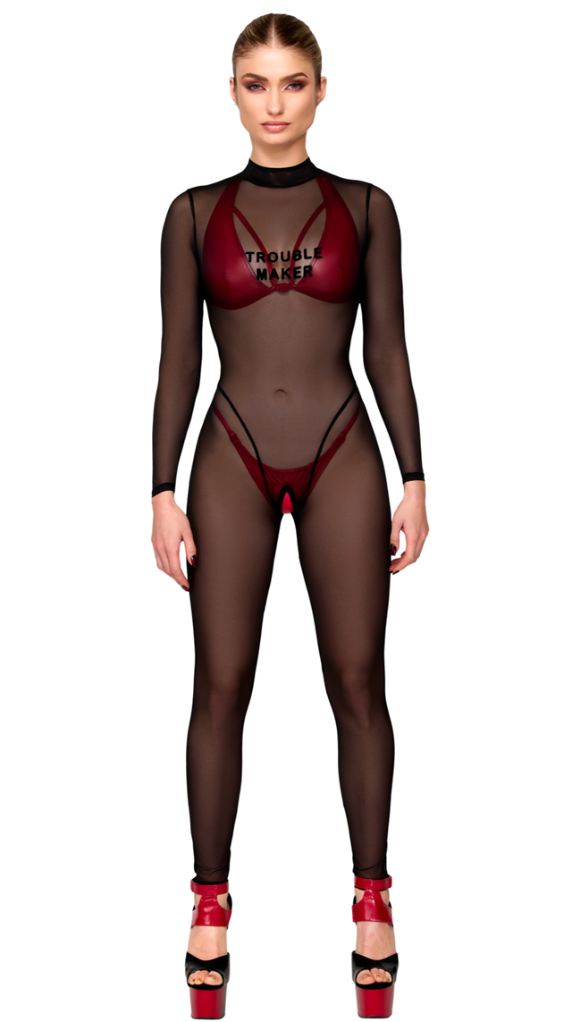 Noir F387 Troublemaker Catsuit